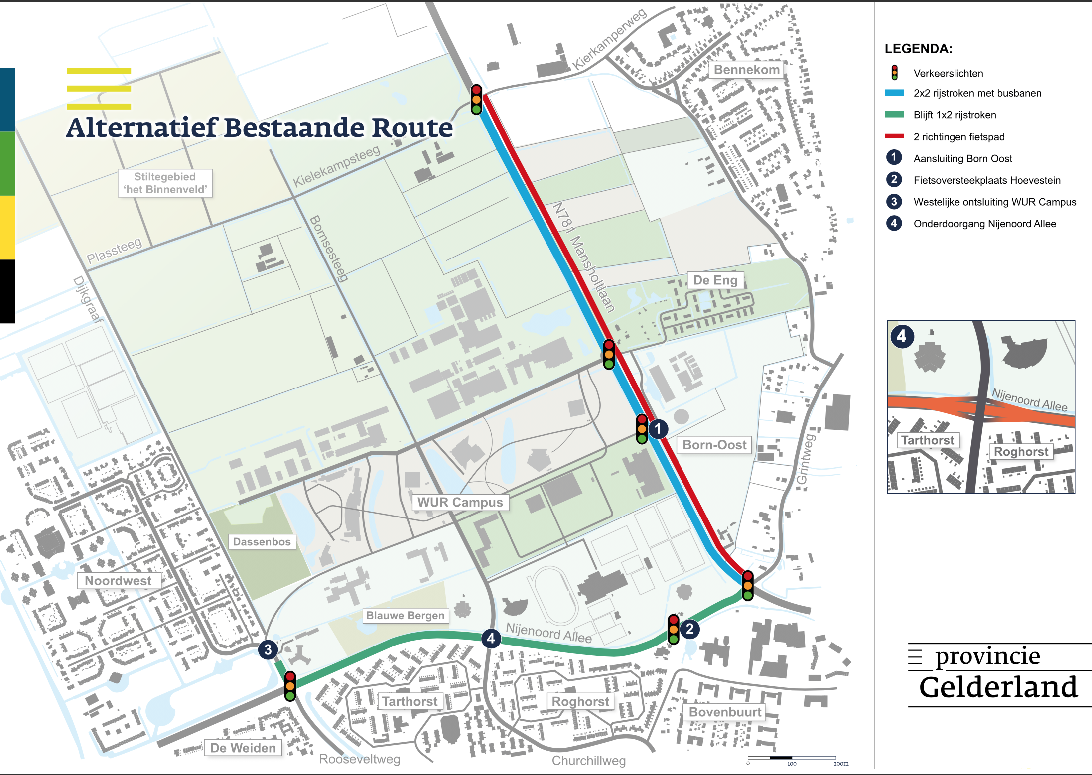 VVD blij met de keuze voor deze Alternatief Bestaande Route Wageningen